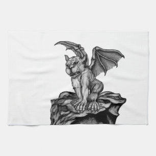 Little Golem Gargoyle Tea Towel