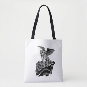 Little Golem Gargoyle Tote Bag