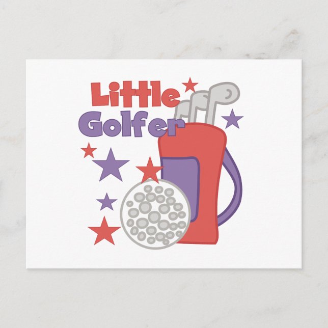 Little Golfer T-shirts and Gifts Postcard (Front)