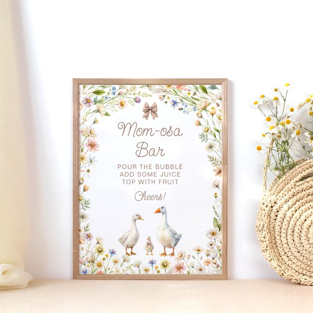Little Goose Baby Shower Mum-osa Bar Poster (Creator Uploaded)