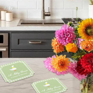 Little Goose Baby Shower Paper Coaster