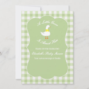 Little Goose Baby Shower Thank You Card