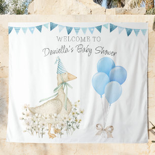 Little Goose Boy Baby Shower Tapestry
