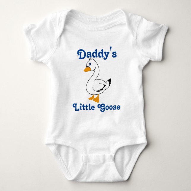 Little Goose Custom Kids Shirt - Blue Text (Front)