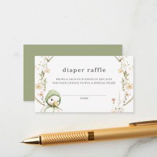 Little Goose Diaper Raffle Enclosure Card