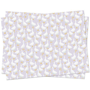 Little Goose Geese Lilac Purple Tissue Paper