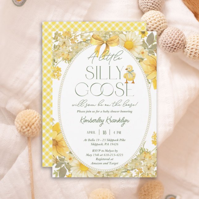 Little Goose Gender Neutral Baby Shower Invitation (Creator Uploaded)
