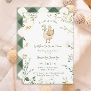 Little Goose Gender Neutral Baby Shower Invitation