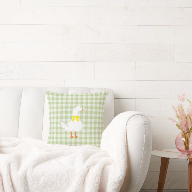 Little Goose Gingham Cushion (Couch)