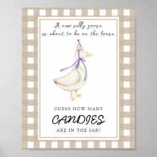 Little goose - guess how many candies poster