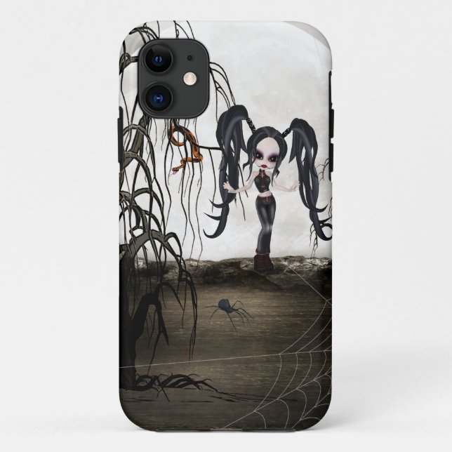 Little Goth Girl Fantasy iPhone 5 Case (Back)