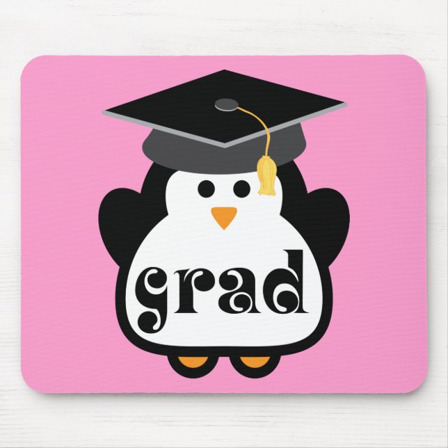 Little Grad Penguin Graduation Gift Mouse Pad (Front)