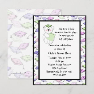 Little Graduate Teddy Bear Invitation