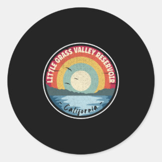 Little Grass Valley Reservoir California Classic Round Sticker