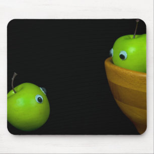 Little Green Apples Mouse Pad