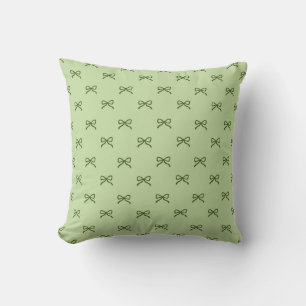 Little Green Bow Feminine Pastel & Coquette Cushion