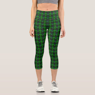 Little green Devil Capri Leggings