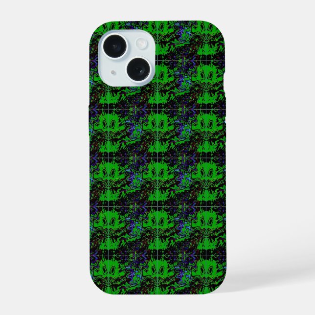 Little green Devil iPhone 15 Case (Back)