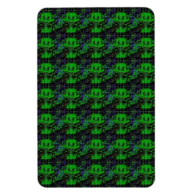 Little green Devil Magnet (Vertical)