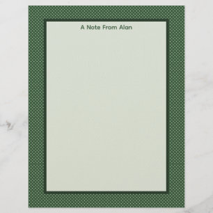 Little Green Diamonds Custom Letterhead