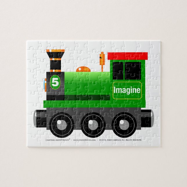 Little Green Engine Jigsaw Puzzle (Horizontal)
