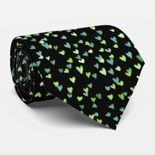 Little Green Hearts Tie