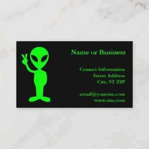 Little Green Man Business Card