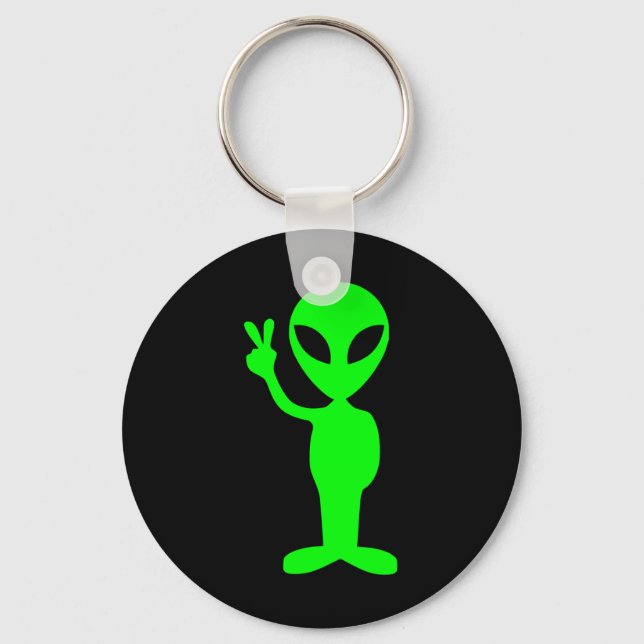 Little Green Man Key Ring (Front)