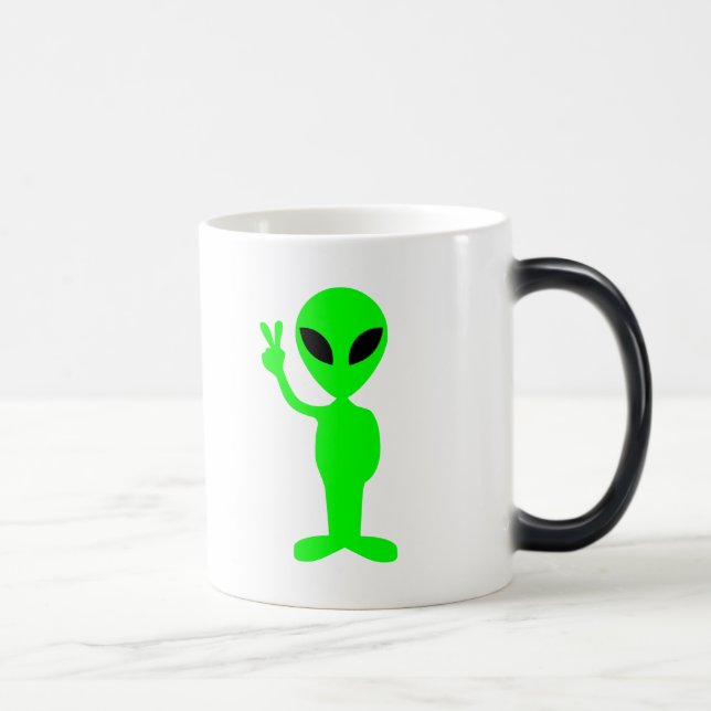 Little Green Man Magic Mug (Right)