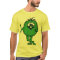 little green middle finger guy T-shirt