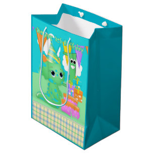 Little Green Monster 1st Birthday Gift Bag