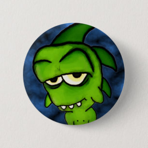 Little Green Monster Button