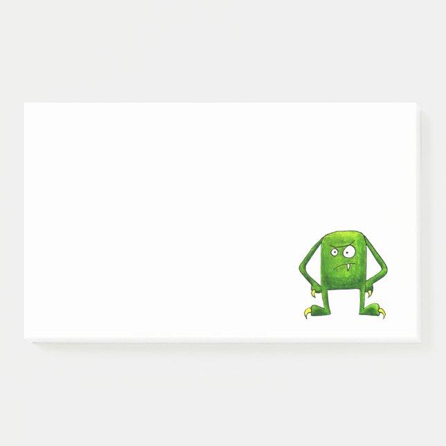 Little Green Monster Post-it Notes (Front)