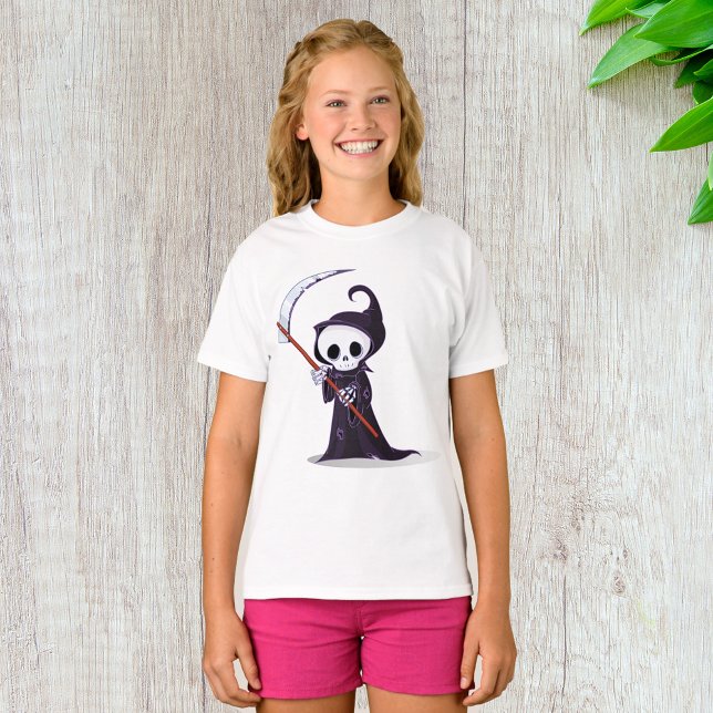 Little Grim Reaper Girls T-Shirt (Creator Uploaded)