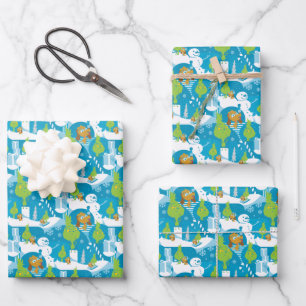 Little Grinch   Merry Grinchmas Teal Pattern Wrapping Paper Sheet