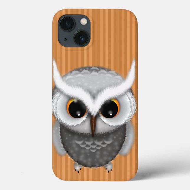 Little Grumpy Owl Illustration Case-Mate iPhone Case (Back)