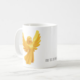 Little guardian gold angel coffee mug