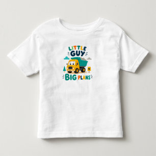 🚚 Little Guy Big Plans For Toddler Boys ⭐ T-Shirt
