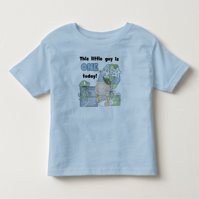 Little Guy is One Tshirts and Gifts (Front)