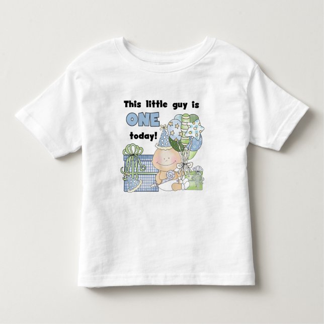 Little Guy is One Tshirts and Gifts (Front)