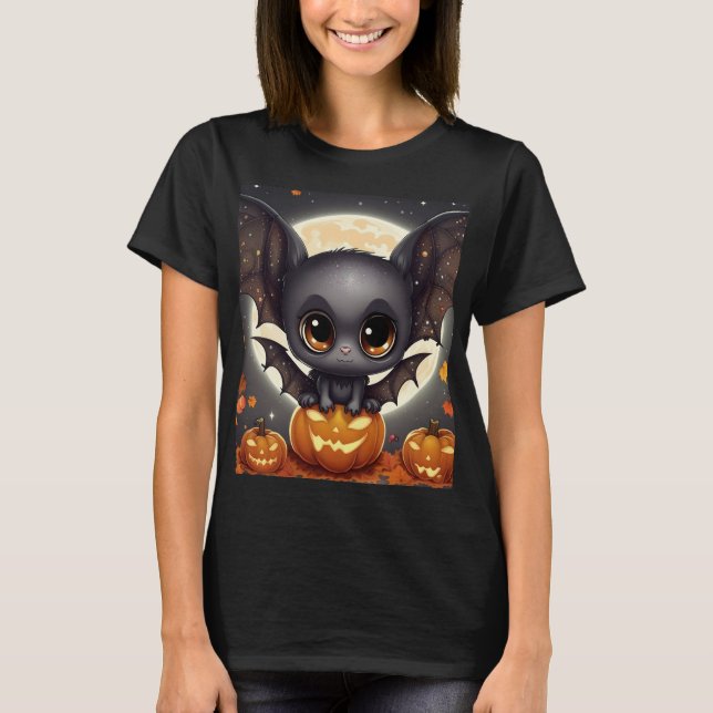 Little Halloween Bat T-Shirt (Front)