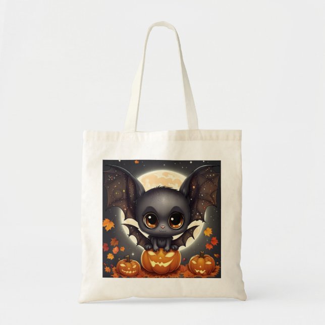 Little Halloween Bat Tote Bag (Front)