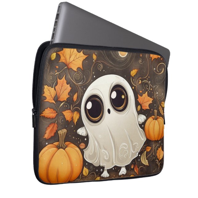 Little Halloween Ghost  Laptop Sleeve (Front Right)