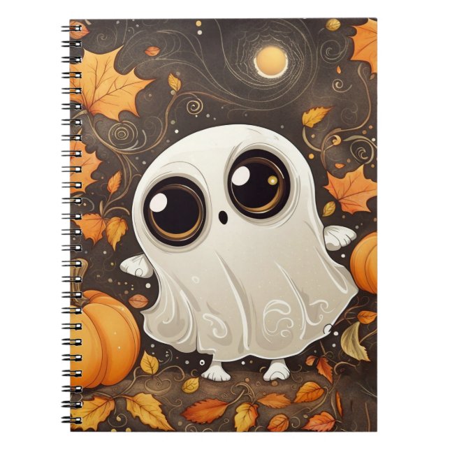 Little Halloween Ghost  Notebook (Front)