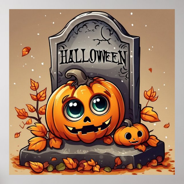 Little Halloween Gravestone Poster (Front)