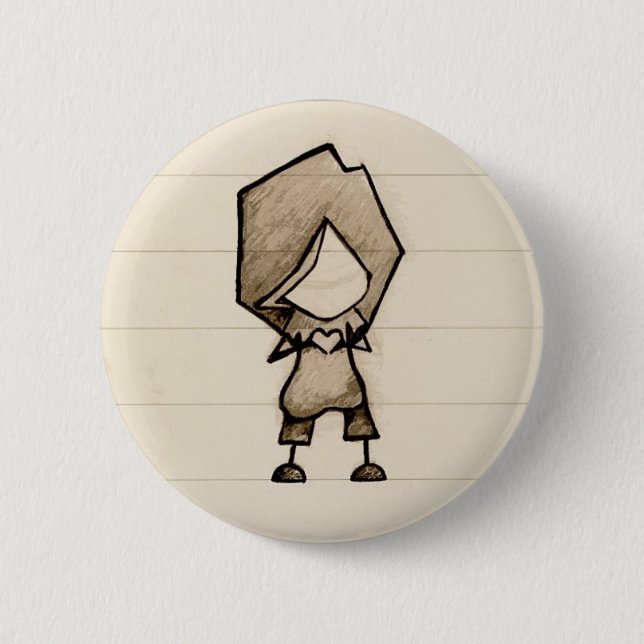 Little Hand Heart 6 Cm Round Badge (Front)