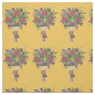 Little Hands Flower Bouquet Teacher Mum Preschool Fabric