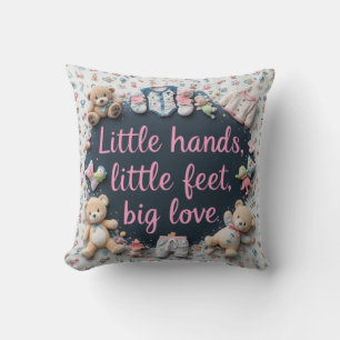 Little hands little feet cushion