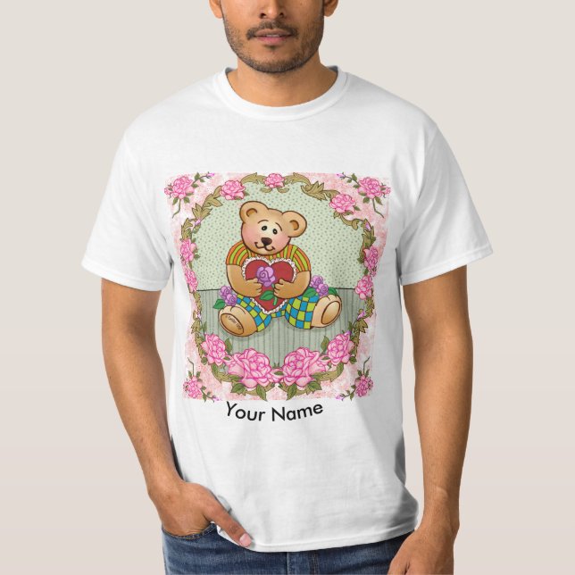 Little Heart Bear  custom t-shirts (Front)