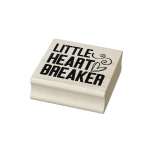 Little Heart Breaker  Rubber Stamp